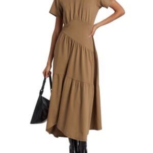 Frame Denim Tan Midi Dress